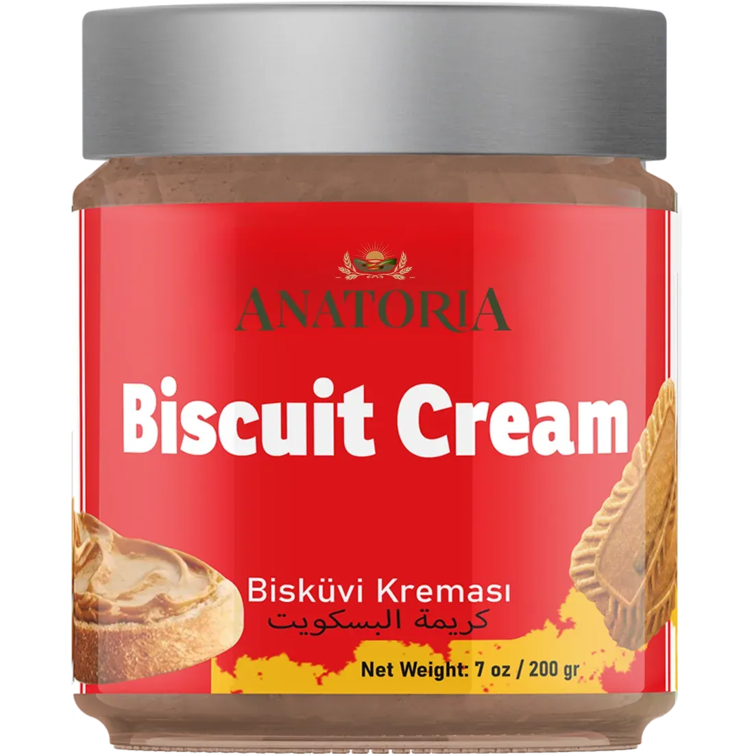 Anatoria Biscuit Cream in a 200 gr glass jar