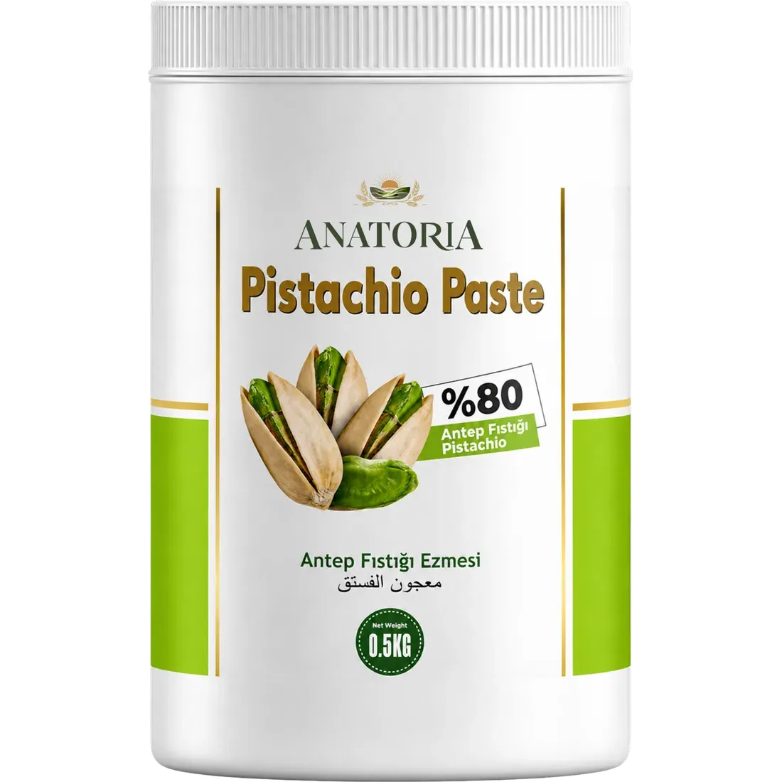 Anatoria Pistachio Paste in a 0,5 kg tub