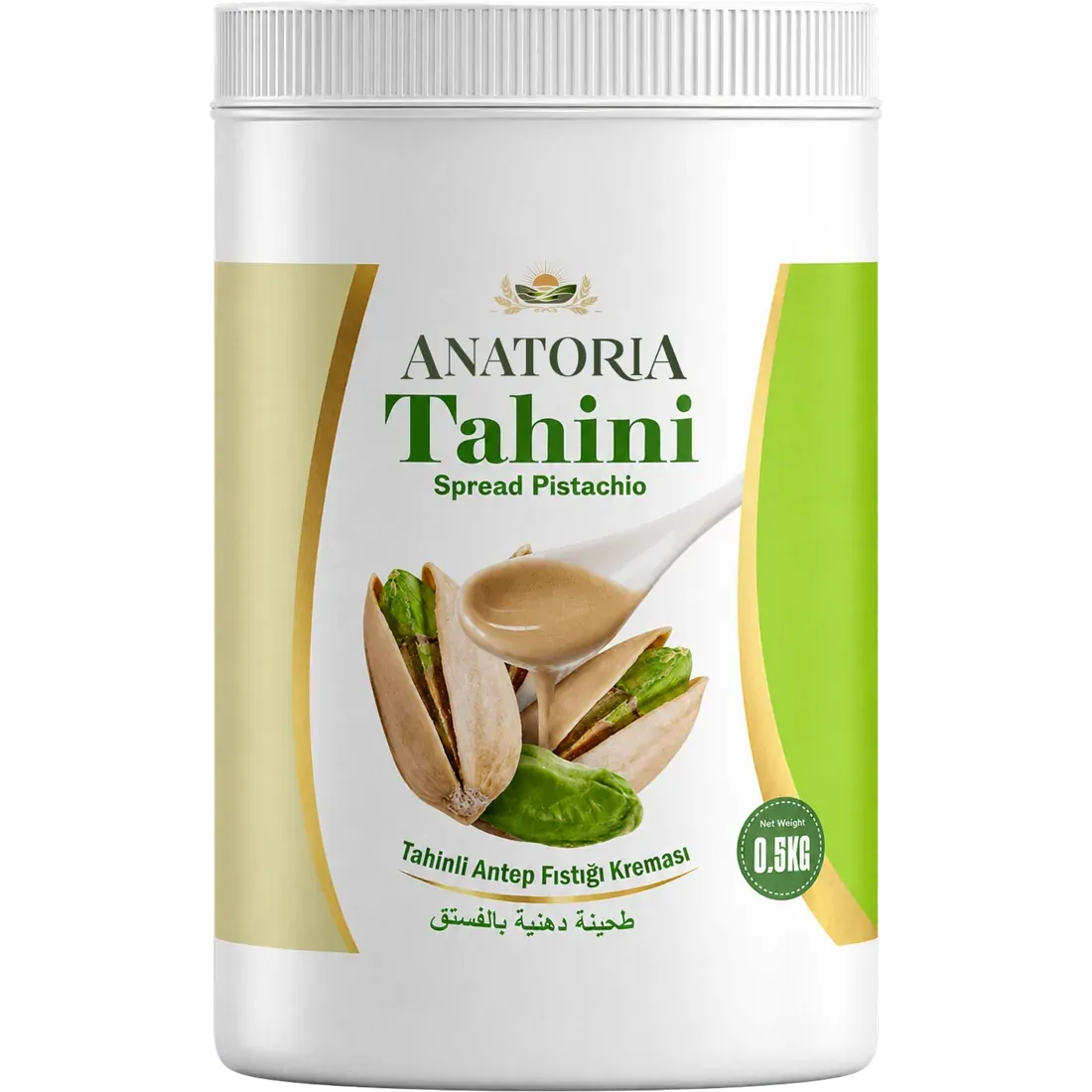 Anatoria Tahini Pistachio Spread in a 0,5 kg tub